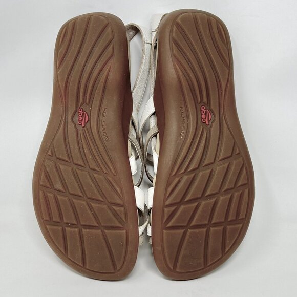 Abeo B.I.O. Womens Bobbie‎ White Beige Strappy Sandals 9N Neutral Minimalist - Picture 8 of 9
